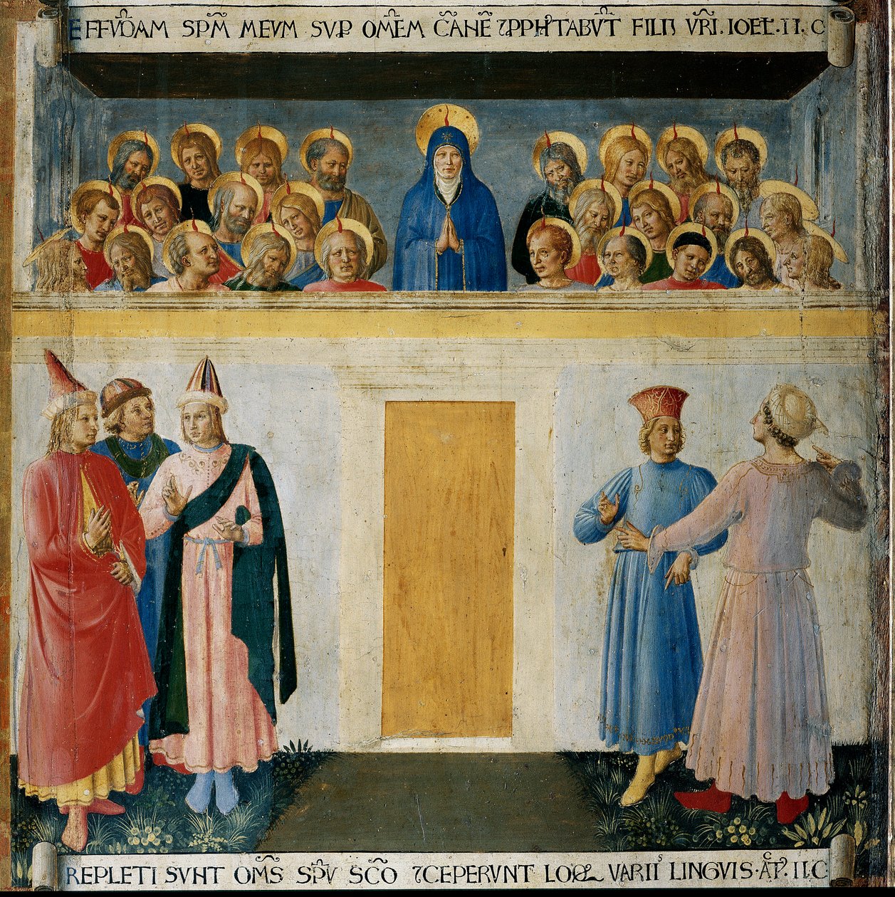 Pentecost. Life of Christ, Armadio degli Argenti. (Tempera on wood 作者 弗拉·安杰利科