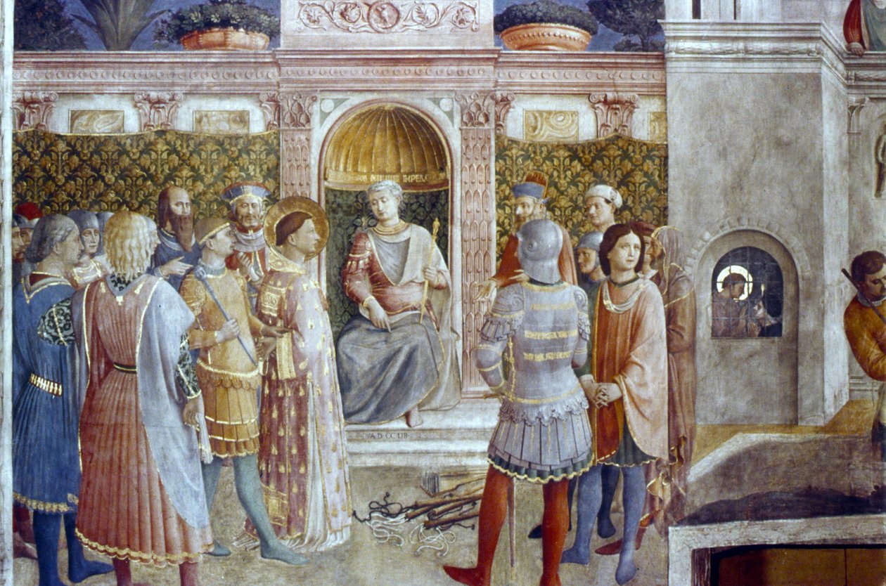 The Condemnation of St Lawrence by the Emperor Valerian 作者 弗拉·安杰利科