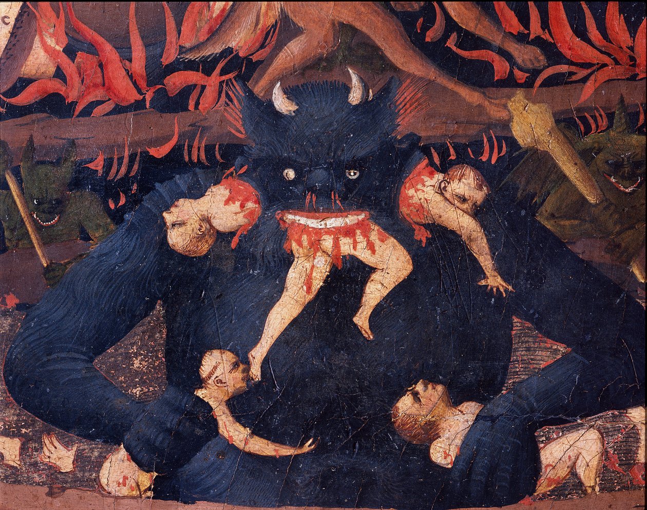 The Last Judgment: Hell (tempera on wood 作者 弗拉·安杰利科