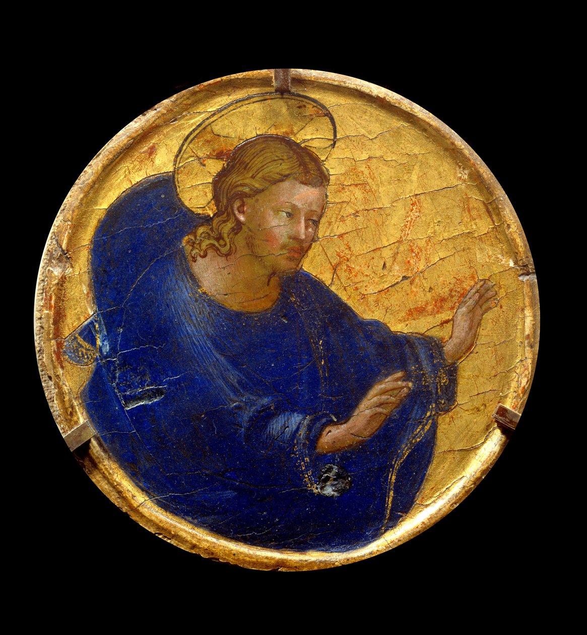 The blessing Christ. Painting by Fra Giovanni (Guido di Pietro) dit Fra Angelico (1387-1455) 作者 弗拉·安杰利科