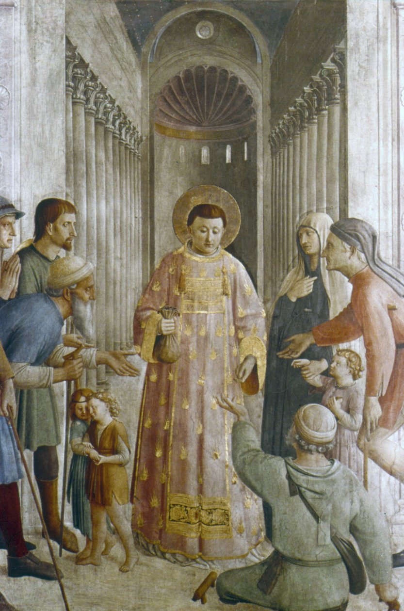圣劳伦斯施舍（壁画） 作者 Fra（c.1400-55）Angelico