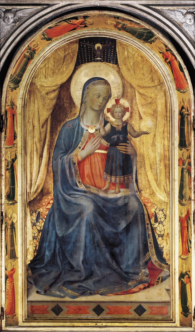 利奈乌利会幕（蛋彩画板） 作者 Fra（c.1400-55）Angelico