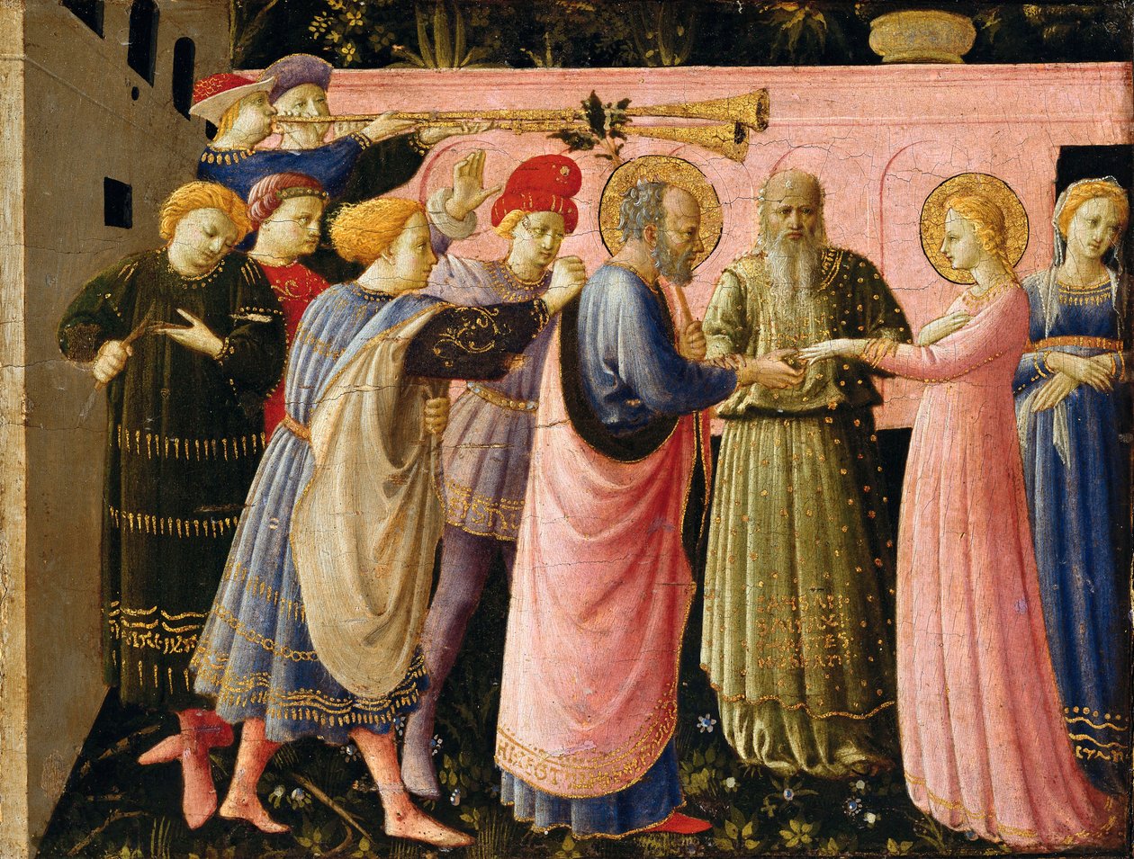 The Annunciation (altarpiece), painting by Fra Angelico, c.1440 作者 Fra（c.1400-55）Angelico