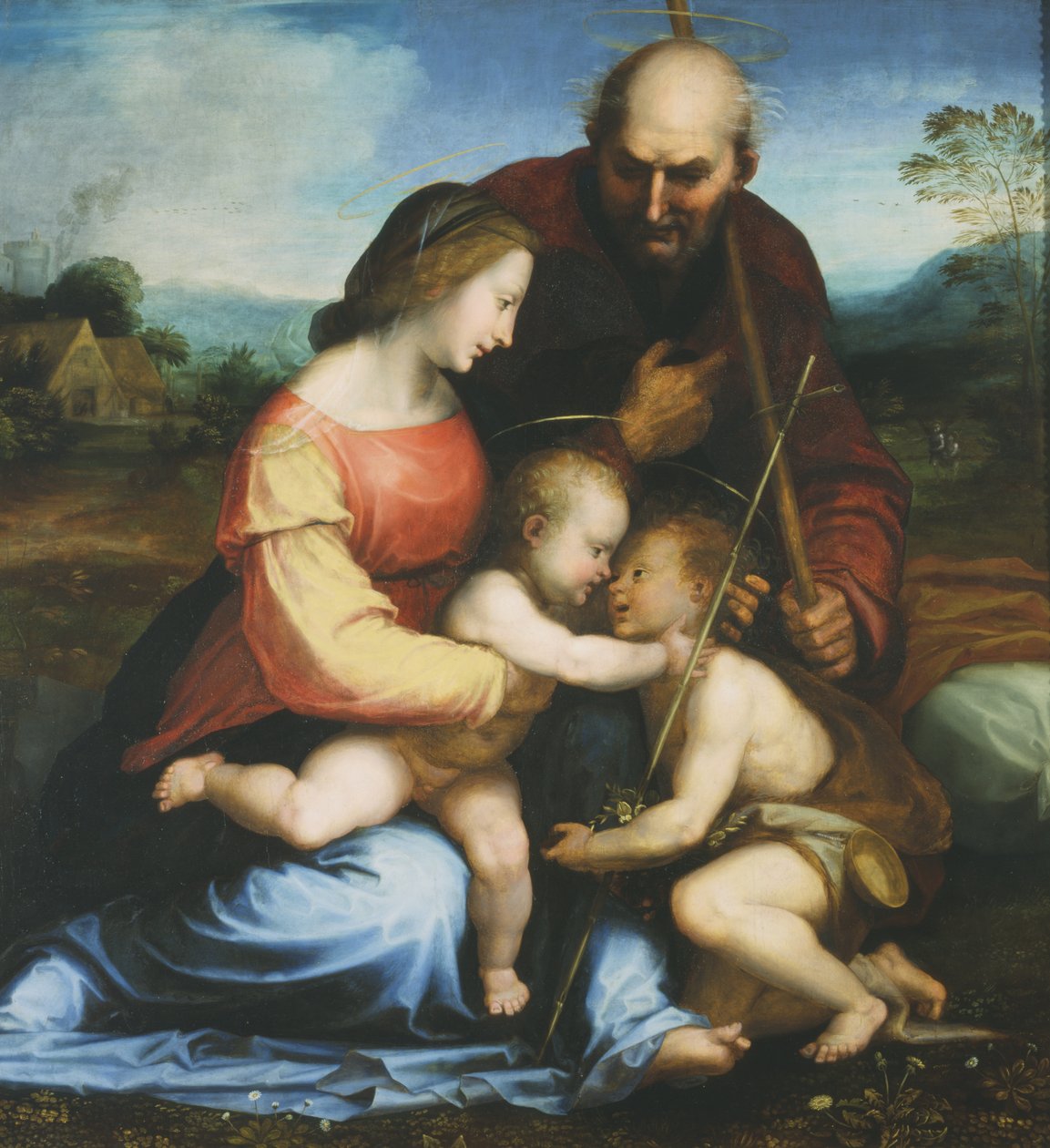 神圣家族和圣约翰 作者 Fra 1472 1517 Bartolommeo