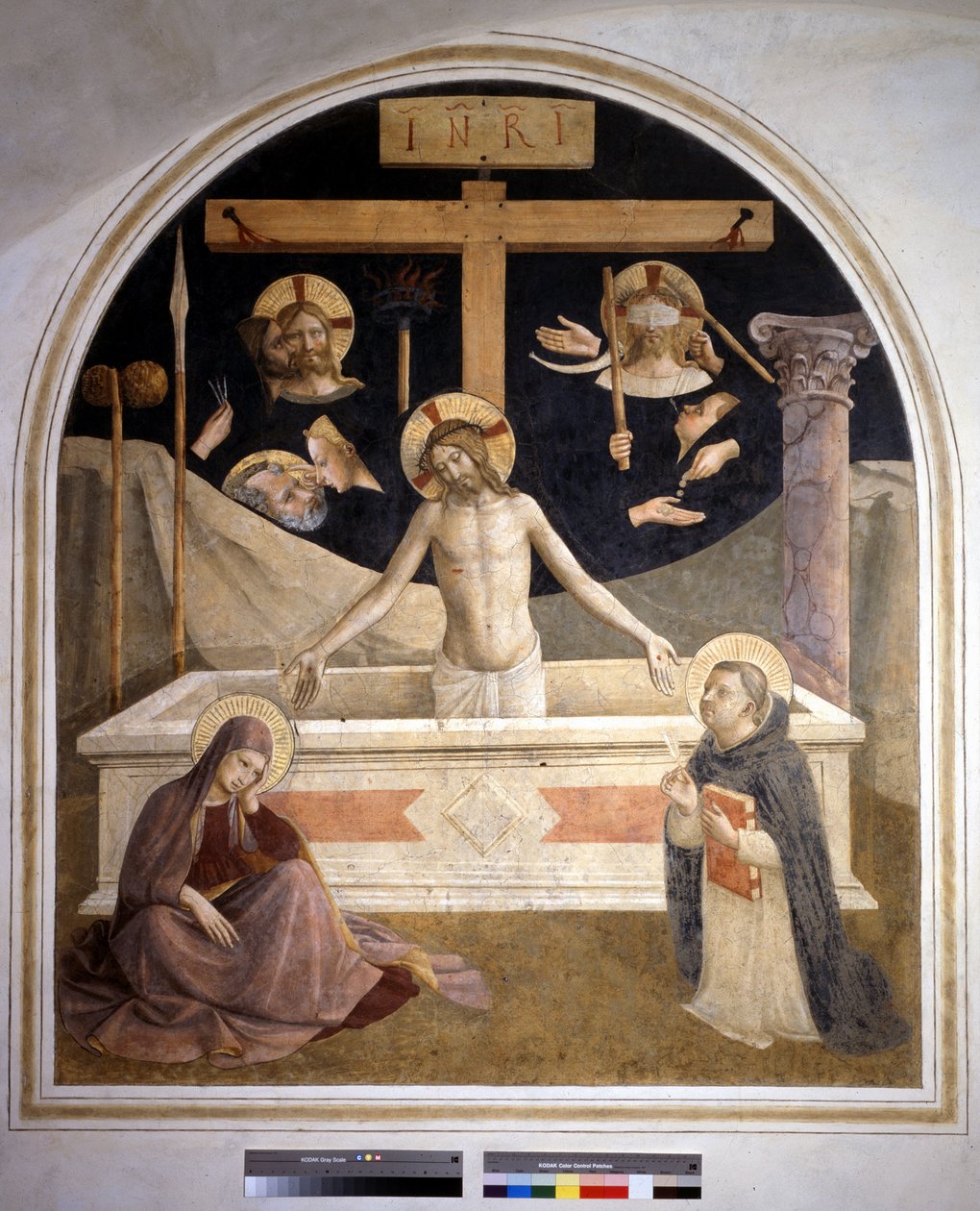 基督从坟墓中复活。 1438-1445。 Guido di Pietro的壁画 作者 弗拉·安杰利科