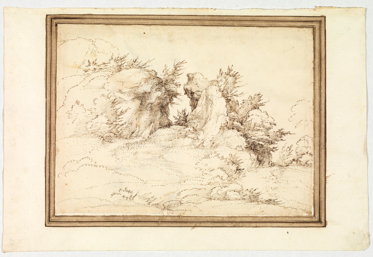 岩石之间的路径 作者 巴托洛梅欧（Fra Bartolomeo）
