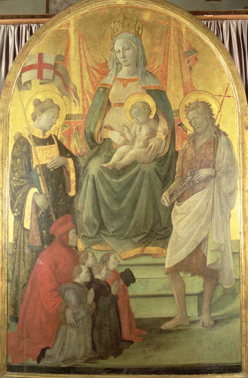 圣母玛利亚（Madonna del Ceppo），1453年 作者 菲利波·里皮