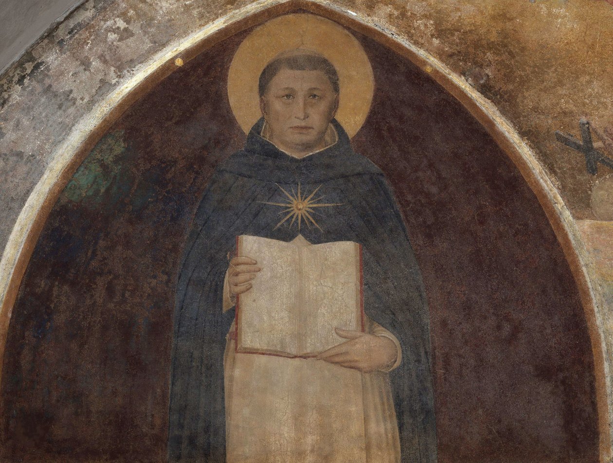 圣托马斯-阿奎那与《神学概要》，1441-1442。 作者 Fra Giovanni Angelico da Fiesole