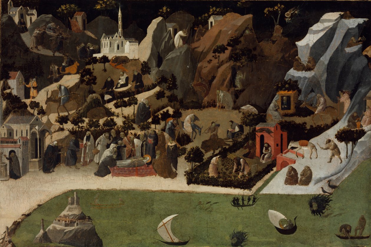 沙漠之父塞拜德生活场景 作者 Fra Giovanni Angelico da Fiesole