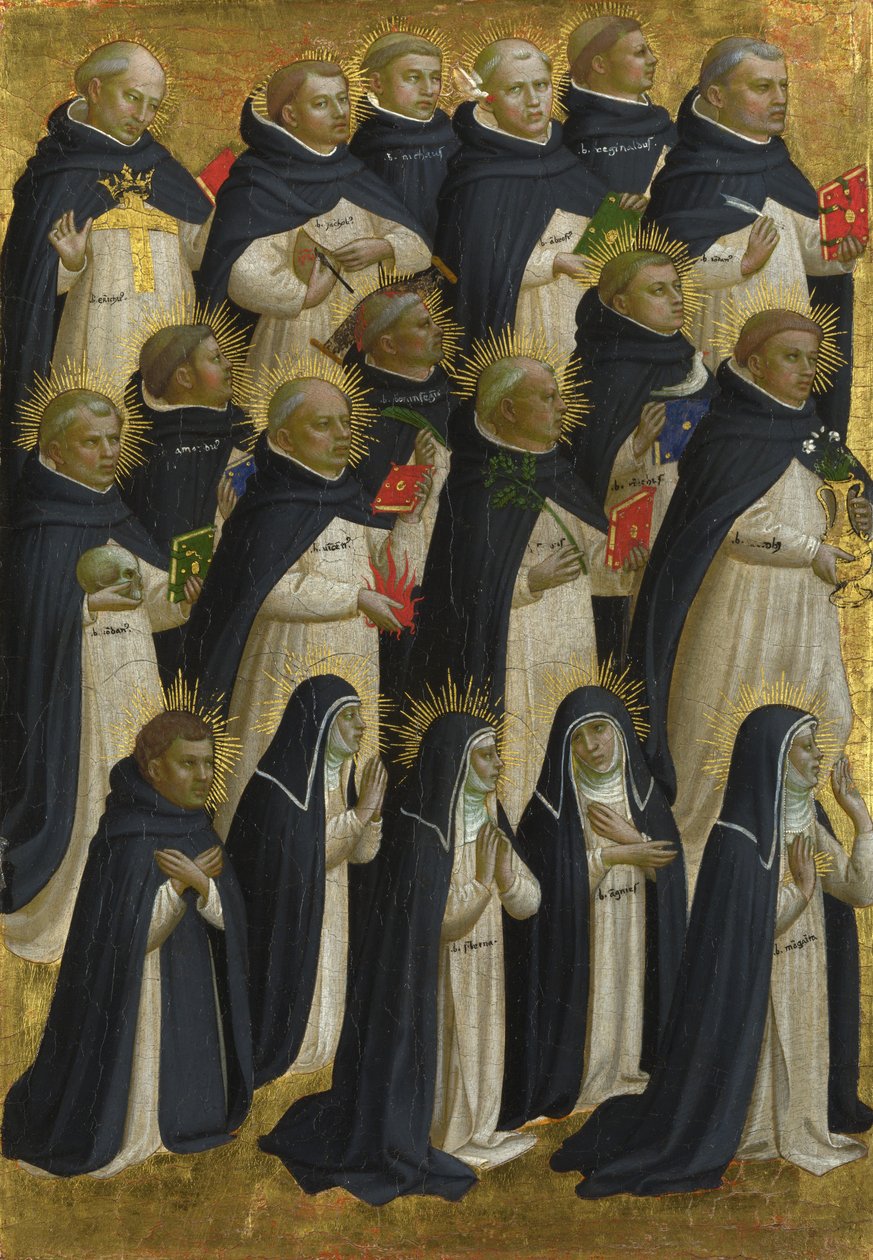 Fiesole San Domenico祭坛的多米尼加祝福小组c。 1423-1424 作者 Fra Giovanni Angelico da Fiesole