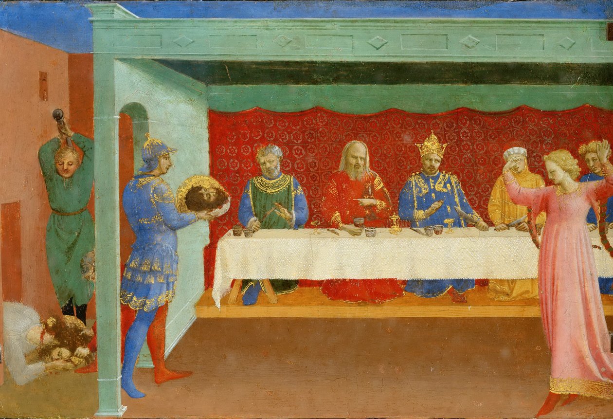 希律节和施洗者圣约翰的斩首，约1430年 作者 Fra Giovanni Angelico da Fiesole