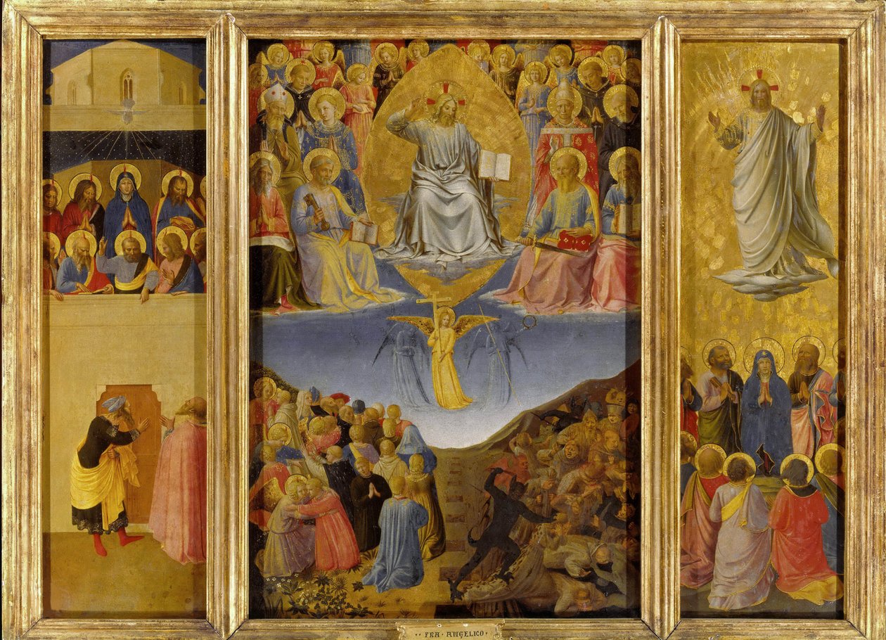 最后的审判》三联画，约1447年。 作者 Fra Giovanni Angelico da Fiesole