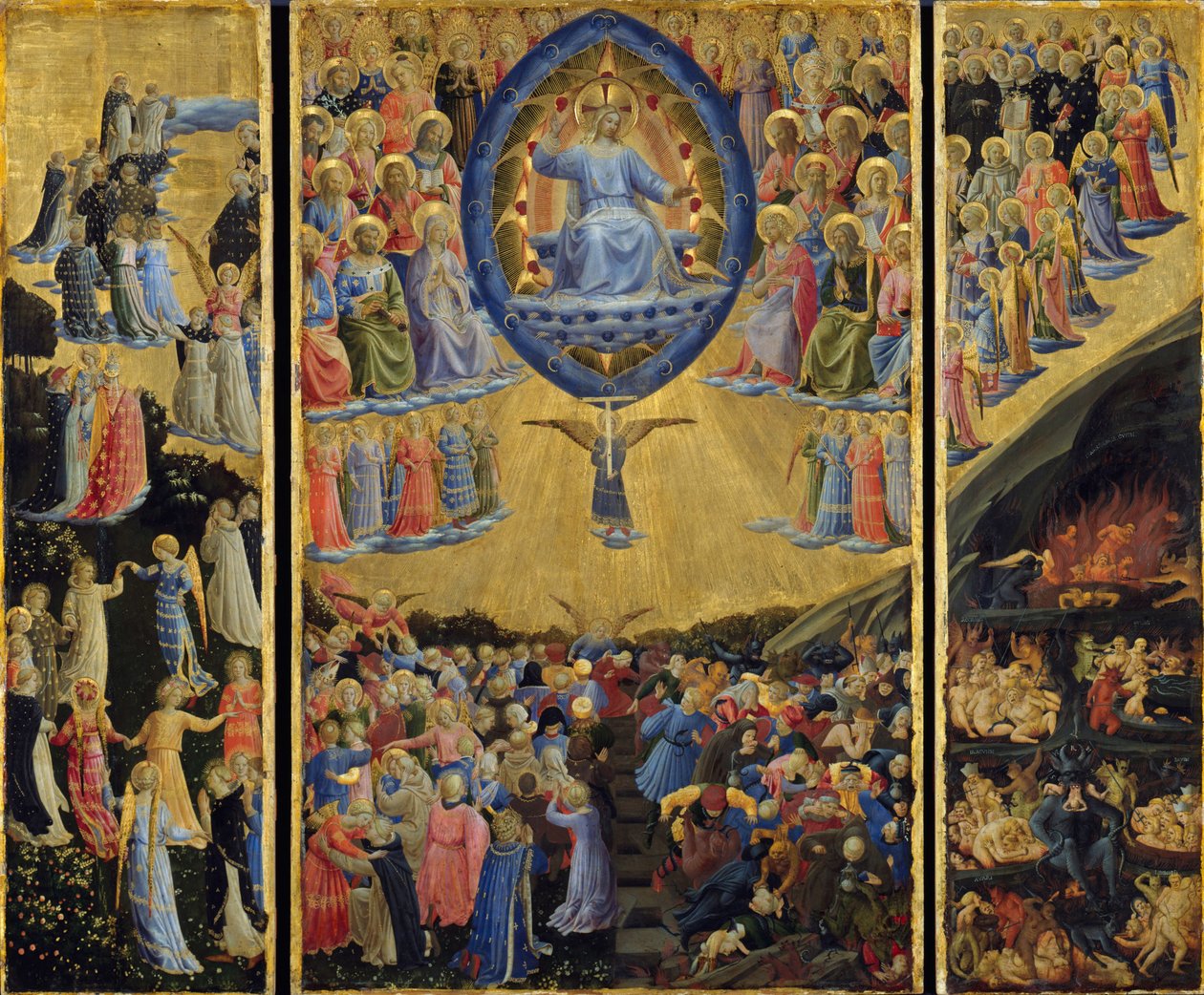 15世纪初，《最后的审判有翼祭坛》。 作者 Fra Giovanni Angelico da Fiesole