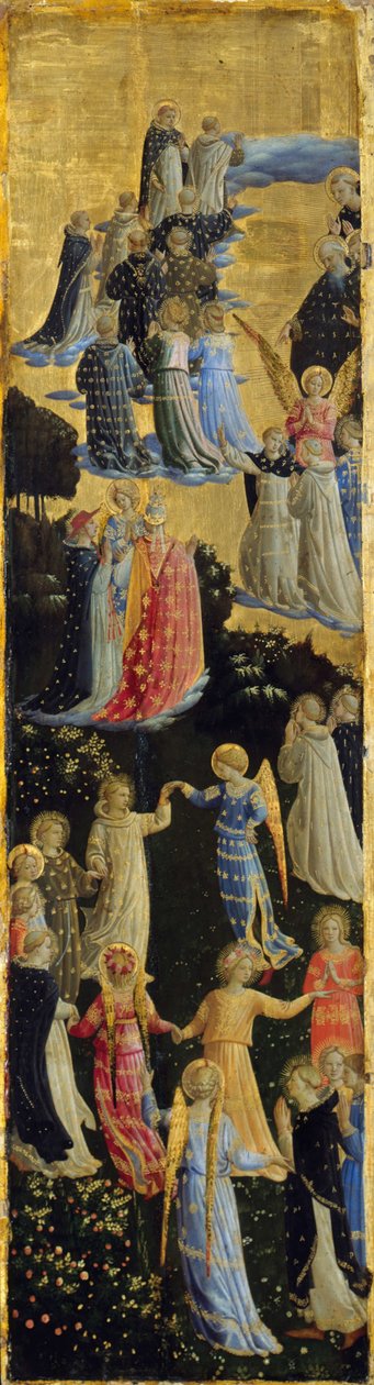 左翼最后的审判四翼祭坛，十五世纪初 作者 Fra Giovanni Angelico da Fiesole
