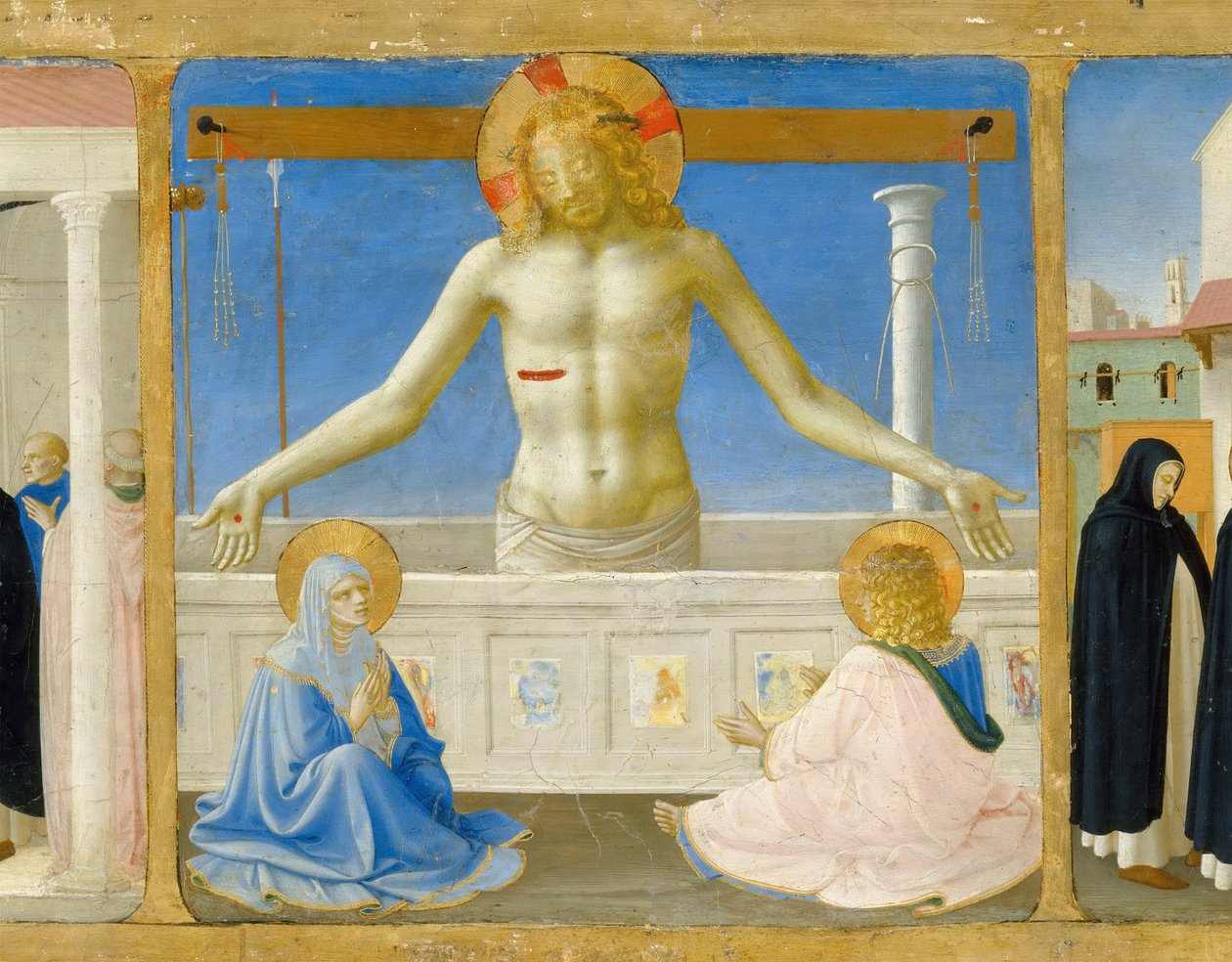 转盘的复活predella圣母加冕，约1430年 作者 Fra Giovanni Angelico da Fiesole
