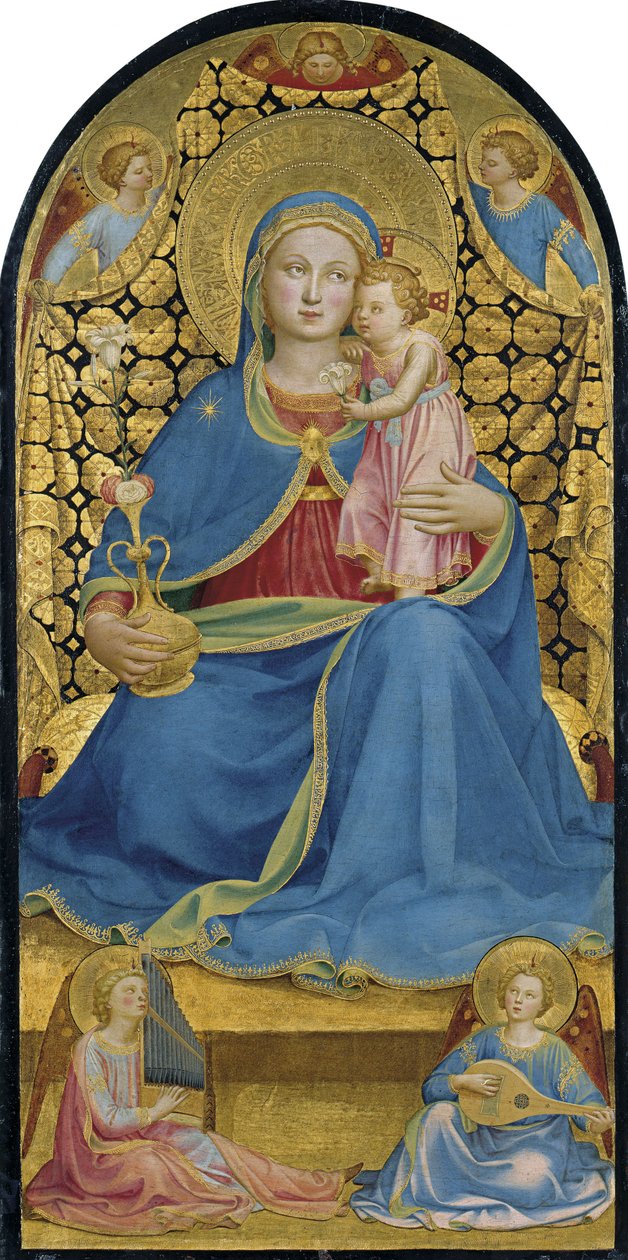 谦卑的圣母麦当娜·戴尔·乌米利塔c。 1433-1434 作者 Fra Giovanni Angelico da Fiesole