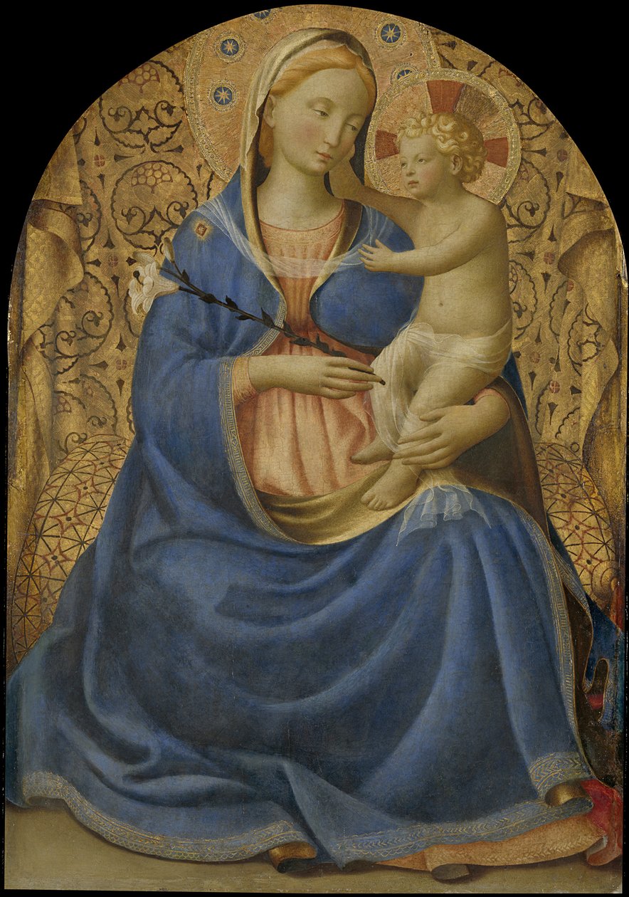 谦卑的圣母麦当娜·戴尔·乌米利塔c。 1440 作者 Fra Giovanni Angelico da Fiesole