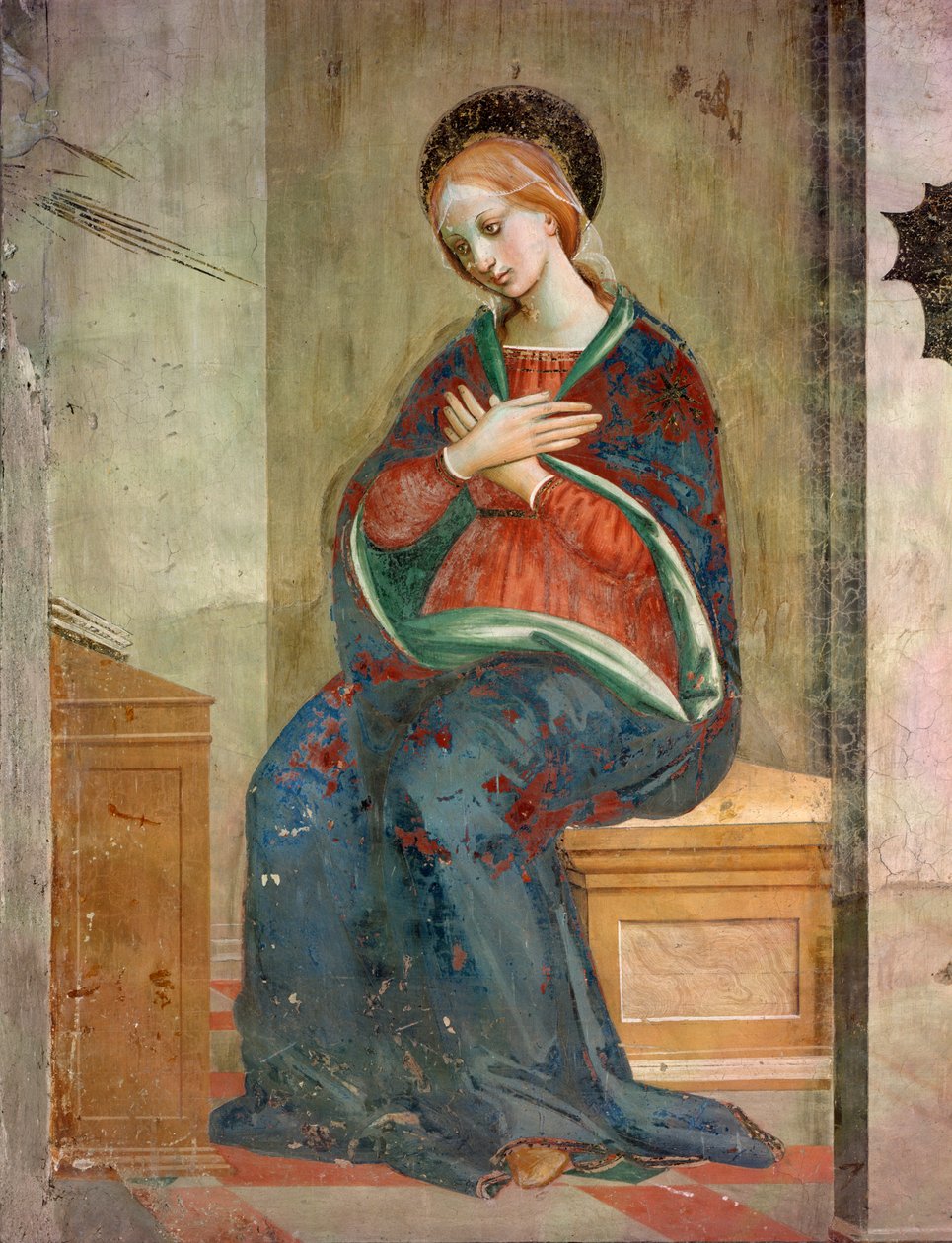 圣母领报细节--绘画 作者 Fra da Pistoia Paolino