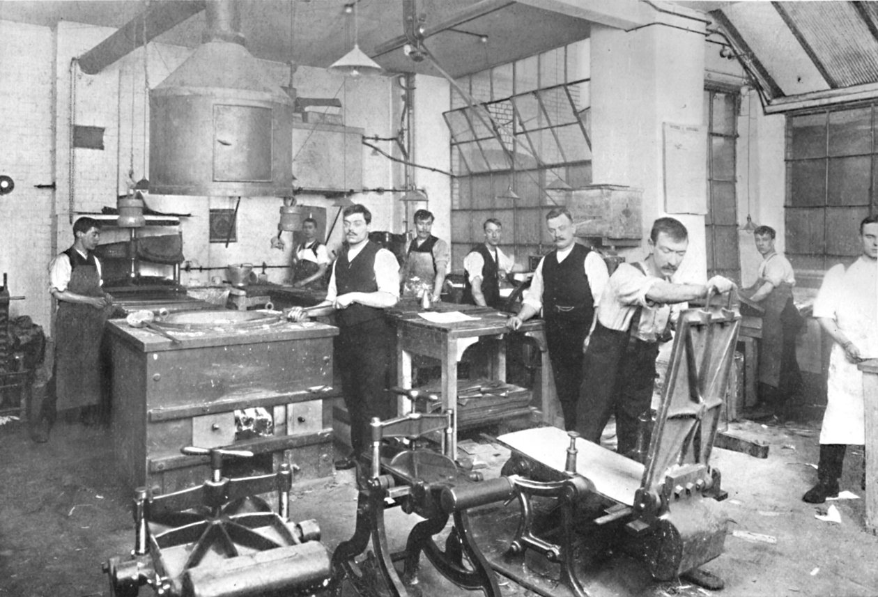 Dalziel铸造有限公司。 -伯爵街房产。铸造厂和员工，1909年。 作者 弗雷德和年轻