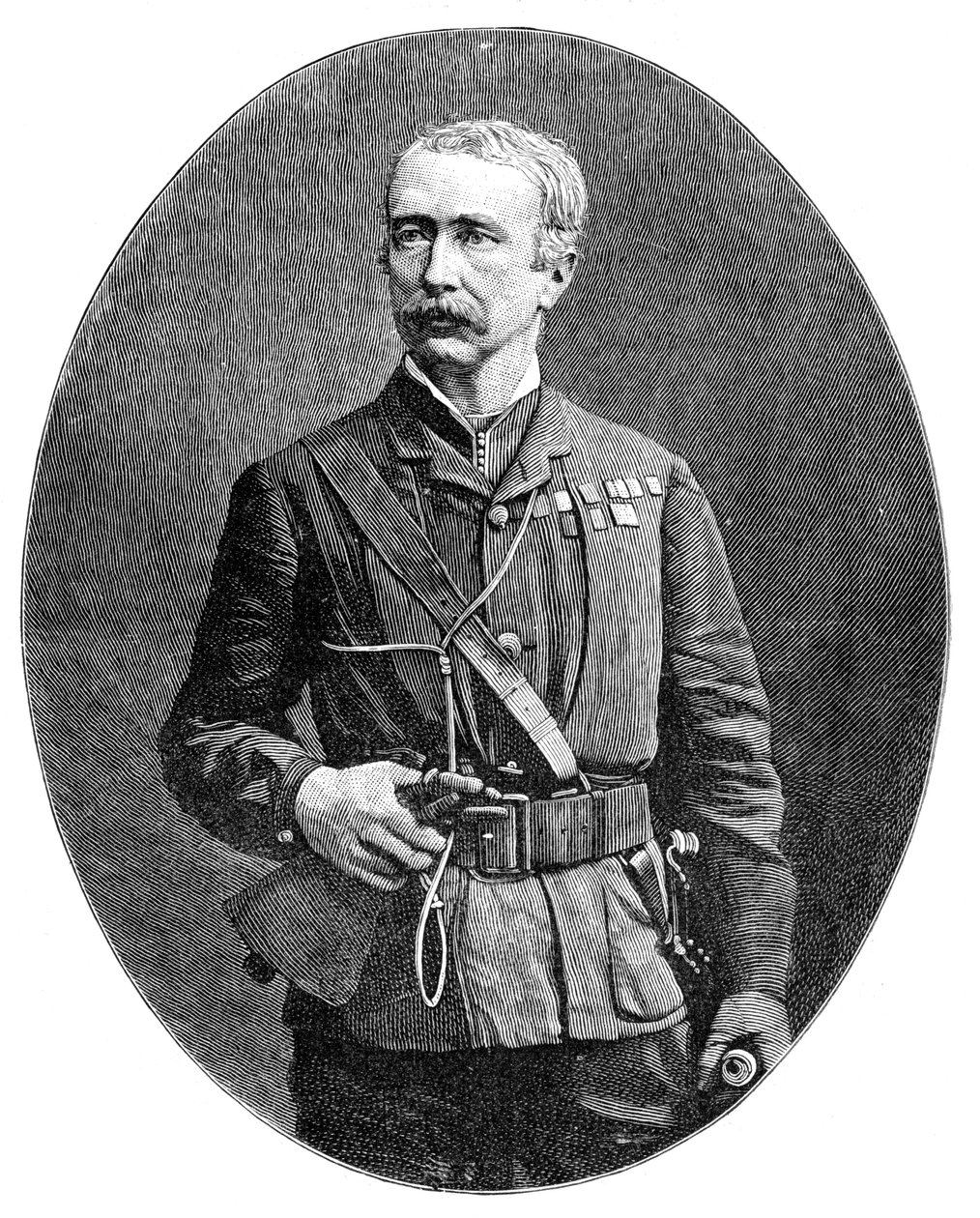 石榴石约瑟夫·沃尔瑟利（Garnet Joseph Wolseley），沃尔瑟利第一子爵，生于爱尔兰的英国士兵，1900年。 作者 弗雷德和年轻