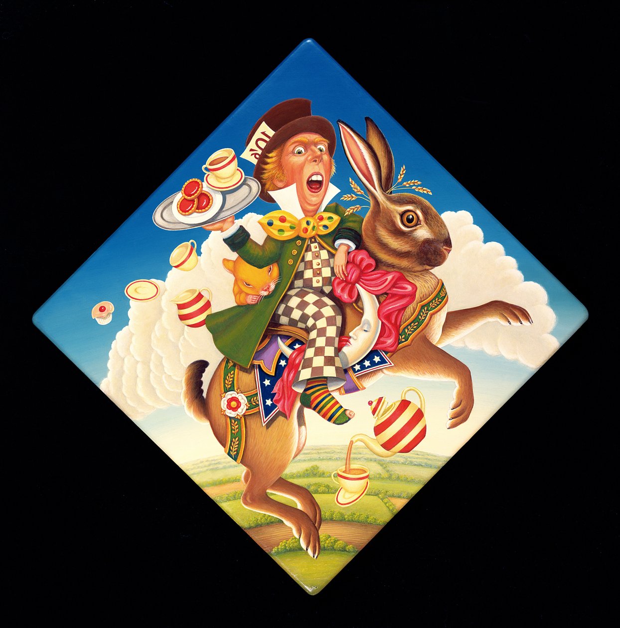 疯狂的茶会》，2008年（油画和蛋彩画在面板上）。 作者 弗朗西斯·布鲁姆菲尔德