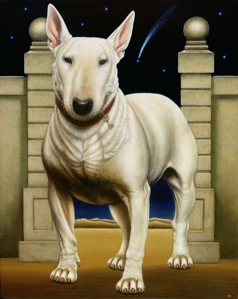 Dulcina，2000（面板上的油和蛋彩画） 作者 弗朗西斯·布鲁姆菲尔德
