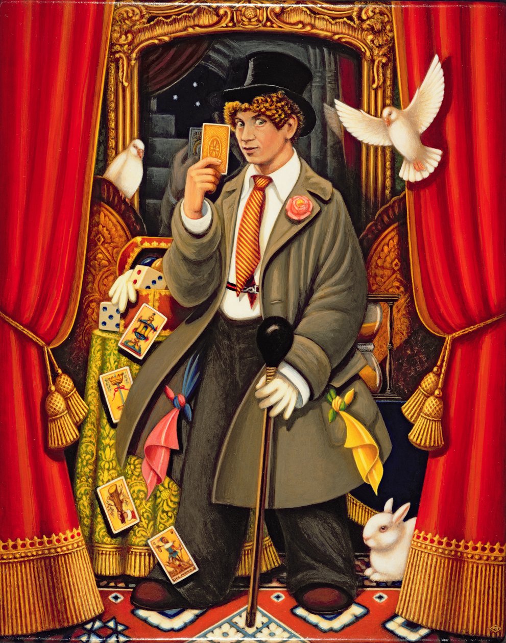 Harpo，2010（面板上的油和蛋彩画） 作者 弗朗西斯·布鲁姆菲尔德