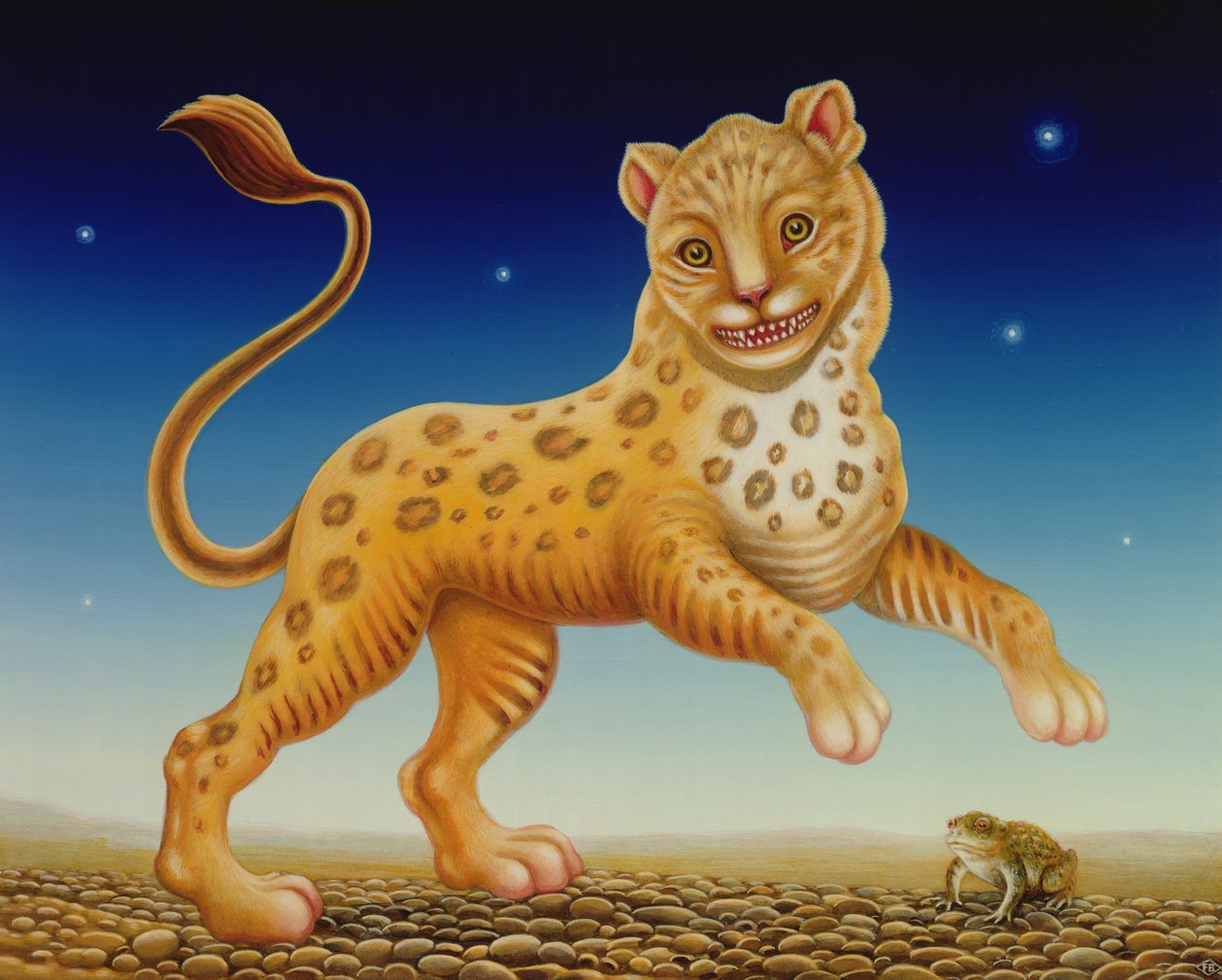 Panther，2004（面板上的油和蛋彩画） 作者 弗朗西斯·布鲁姆菲尔德