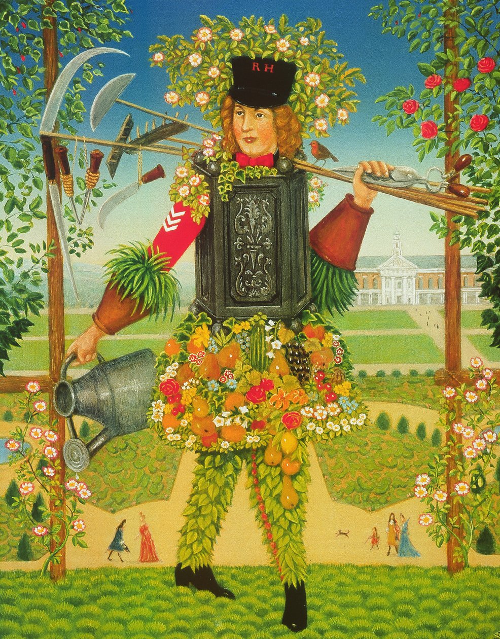 切尔西园丁，1995年（面板上的油和蛋彩画） 作者 弗朗西斯·布鲁姆菲尔德