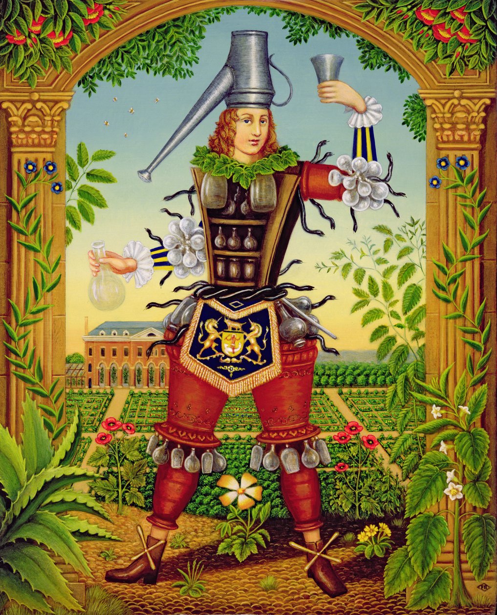 切尔西物理园丁，1997年（面板上的油和蛋彩画） 作者 弗朗西斯·布鲁姆菲尔德