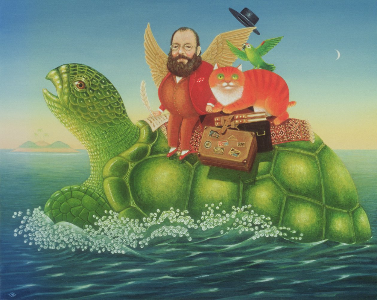 Yonghy-Bonghy-Bo，1994年（面板上的油和蛋彩画） 作者 弗朗西斯·布鲁姆菲尔德