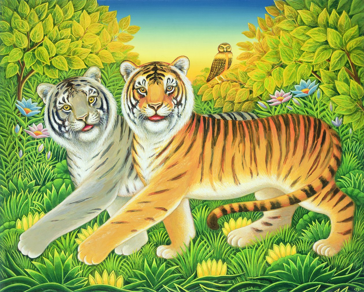 TygerTyger，2002年（面板上的油和蛋彩画） 作者 弗朗西斯·布鲁姆菲尔德