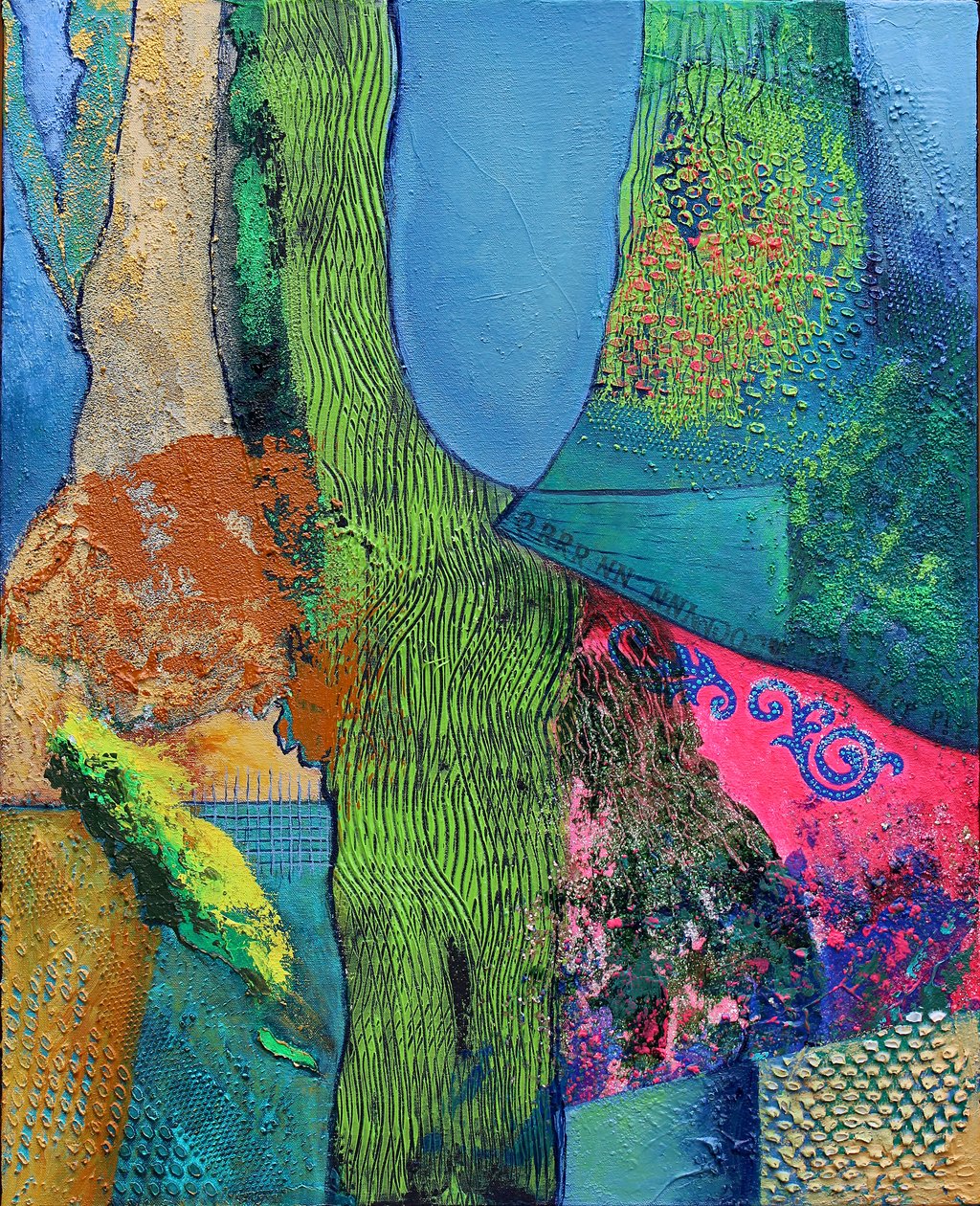 图腾#3，2012（布面丙烯） 作者 弗朗西斯·费迪南德斯（Frances Ferdinands）