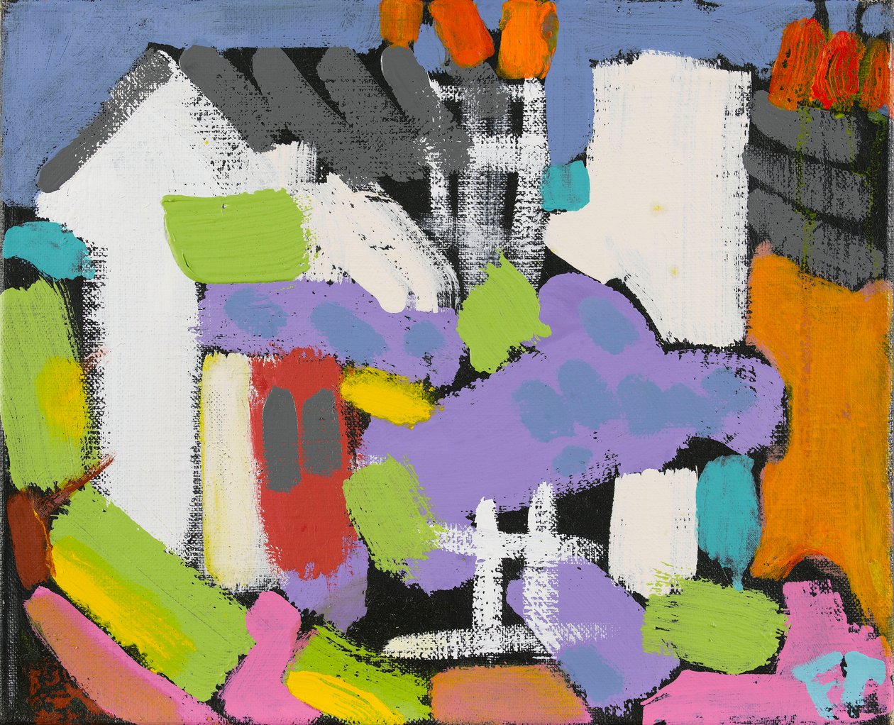 紫藤，2010年（油画布上的丙烯酸） 作者 弗朗西斯·特朗诺