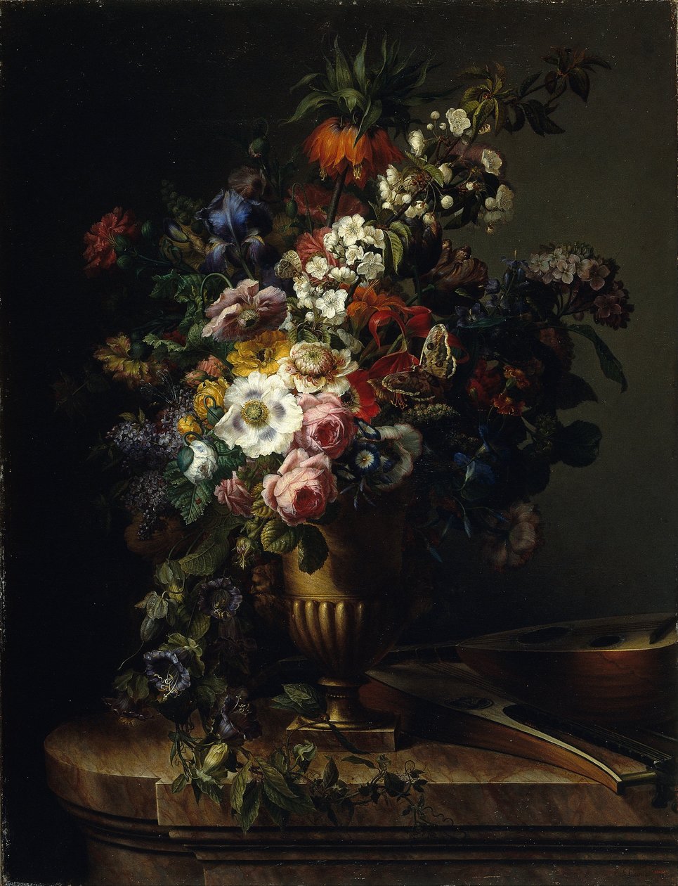 用鲜花的花瓶 作者 Francesc Lacoma和Fontanet