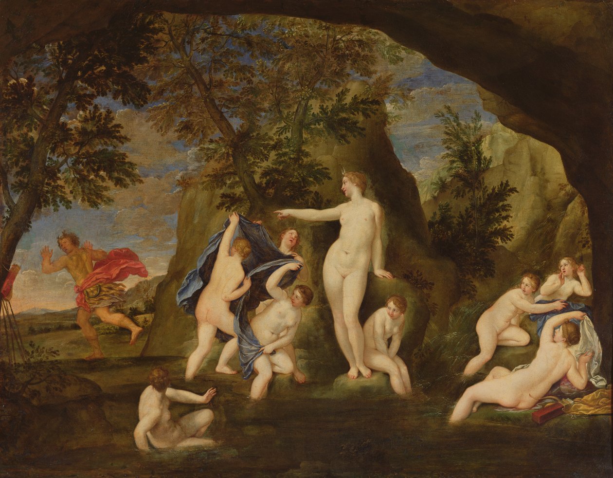 Actaeon变形为雄鹿 作者 弗朗切斯科·阿尔巴尼