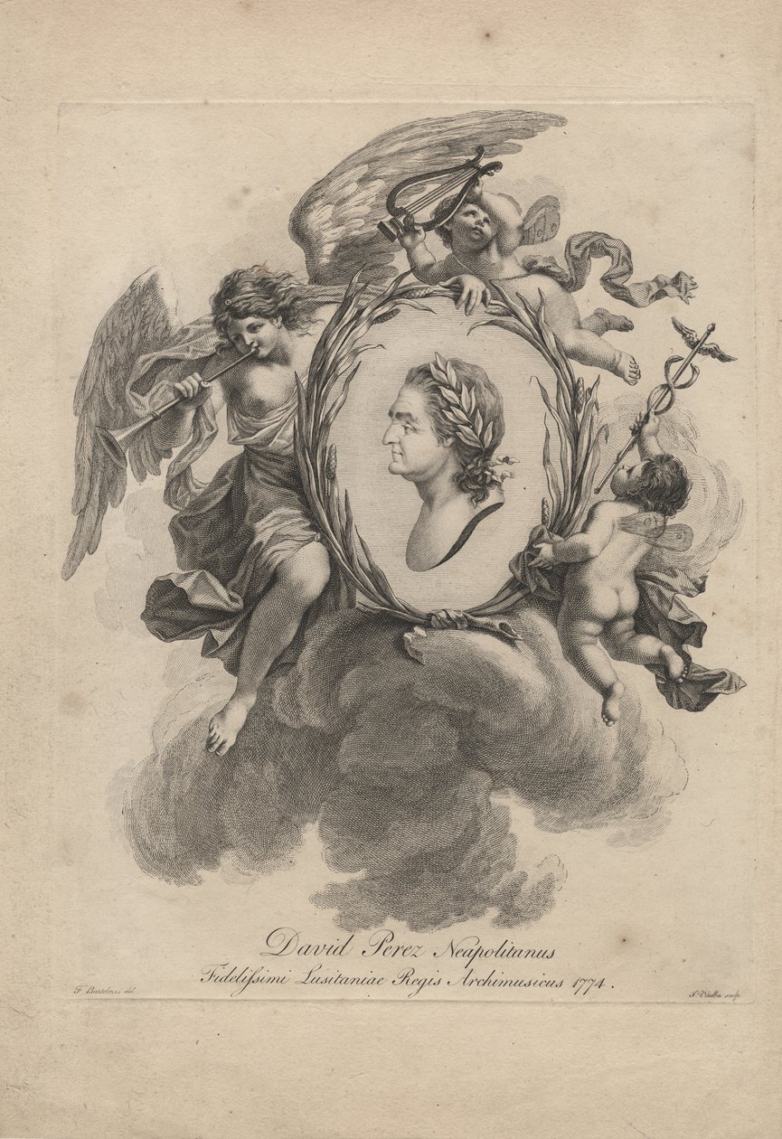 David Perez Neapolitanus，由Giovanni Vitalba（1738-c.92）雕刻，1774年 作者 弗朗切斯科·巴托洛齐（Francesco Bartolozzi）