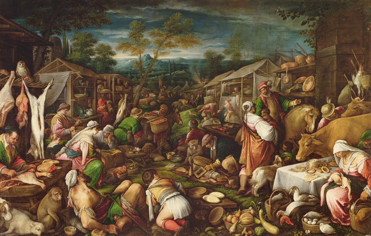 年度博览会，1580-85， 作者 弗朗切斯科·巴萨诺（Francesco Bassano）