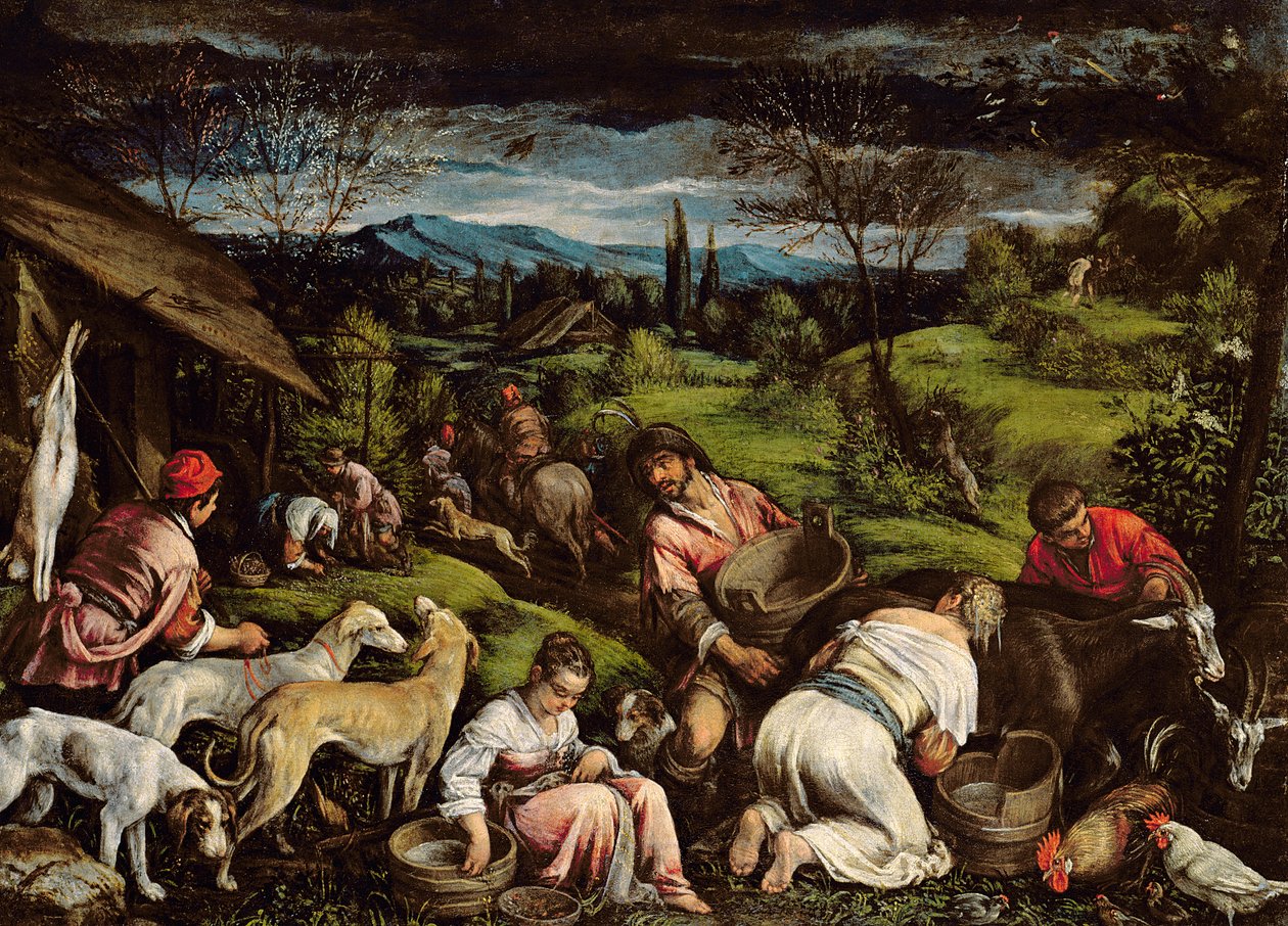 春天，1576年 作者 弗朗切斯科·巴萨诺（Francesco Bassano）