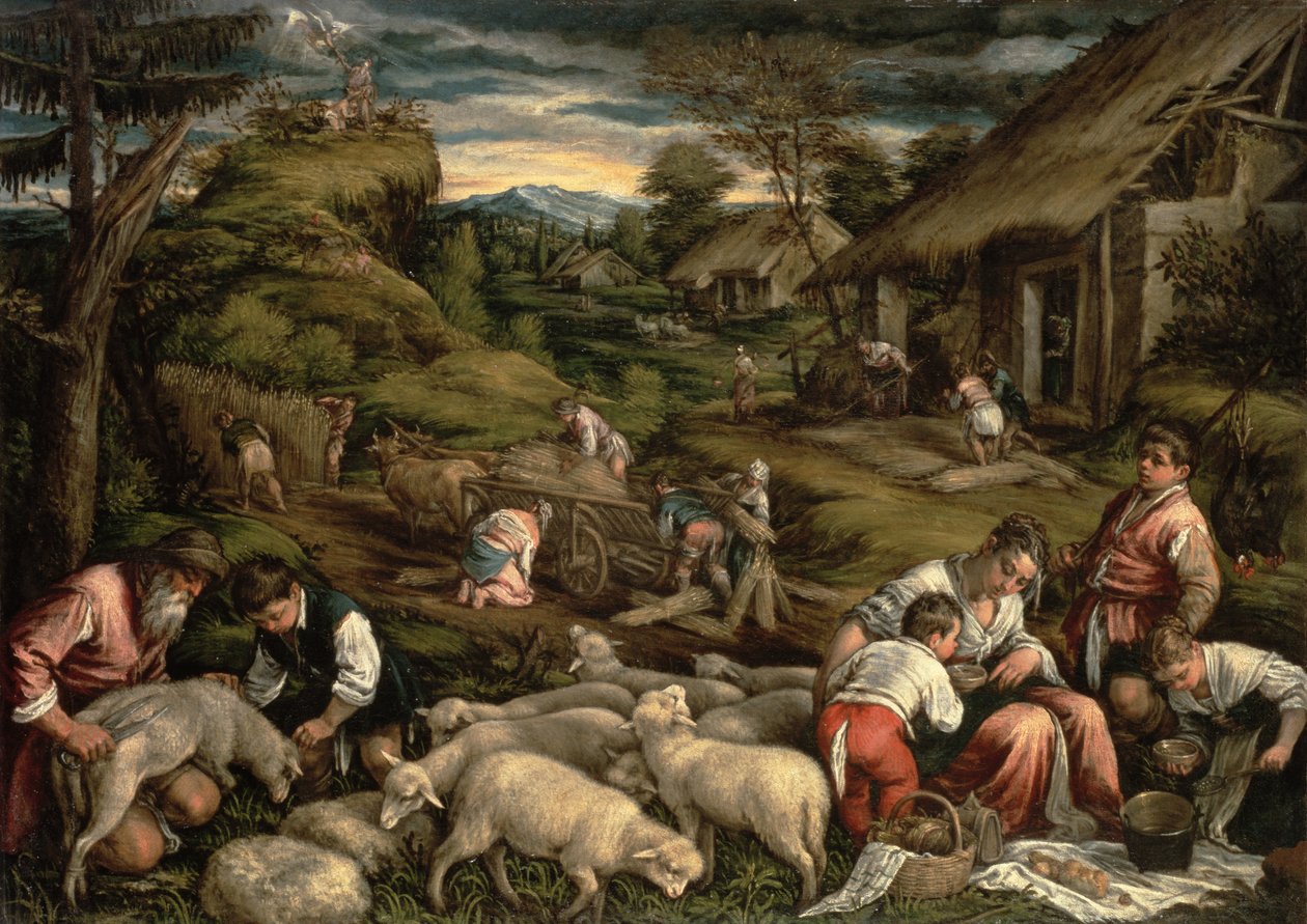 夏天，1576年，（详见65686）（另见75815） 作者 弗朗切斯科·巴萨诺（Francesco Bassano）
