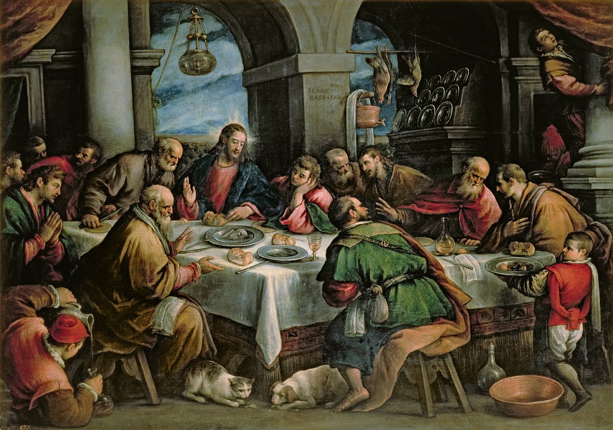 最后的晚餐 作者 弗朗切斯科·巴萨诺（Francesco Bassano）