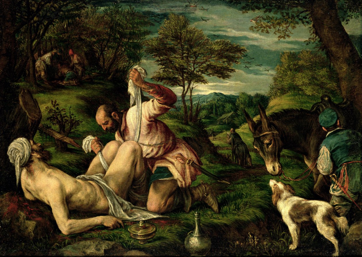 1575年好撒玛利亚人的比喻 作者 弗朗切斯科·巴萨诺（Francesco Bassano）