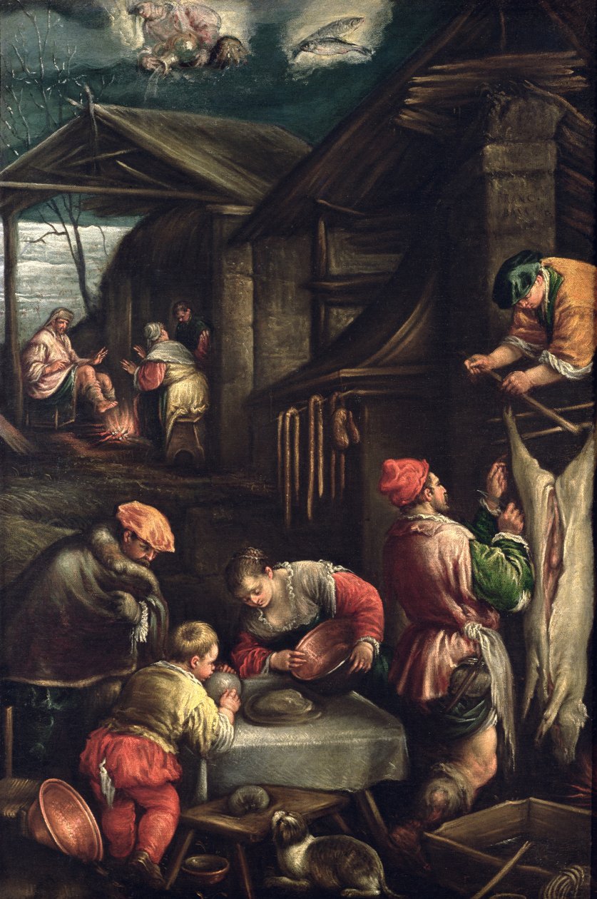 冬天（屠夫）c.1580 作者 弗朗切斯科·巴萨诺（Francesco Bassano）