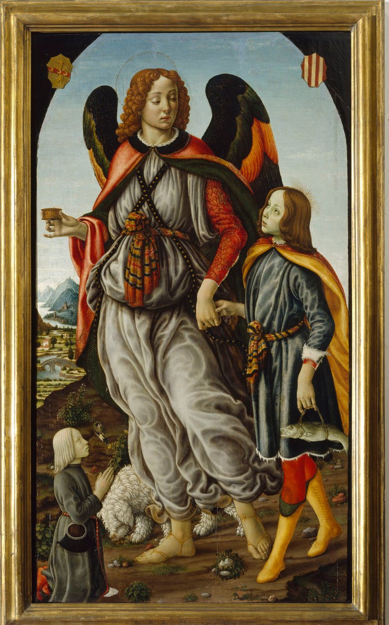 Arvertle Raffaele与Tobiolo和一名年轻男子 作者 弗朗切斯科·波蒂奇尼（Francesco Botticini）