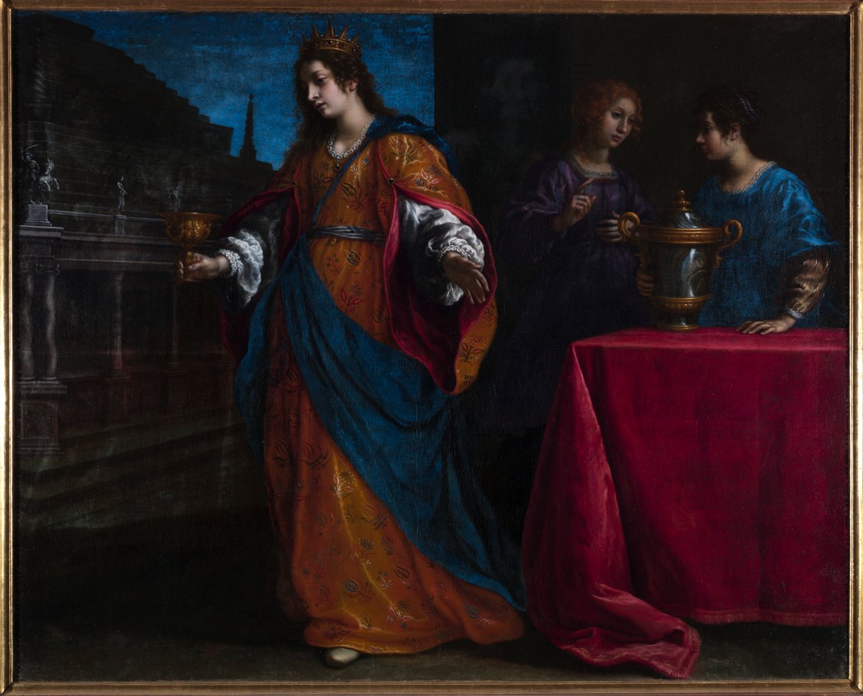 Artemesia喝了Mausolus的骨灰，c.1625 作者 弗朗切斯科·库拉迪（Francesco Curradi）
