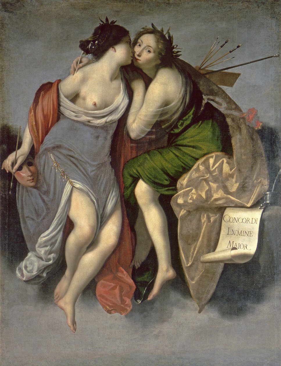 1626年绘画与诗歌联盟的寓言 作者 弗朗切斯科·弗里尼（Francesco Furini）