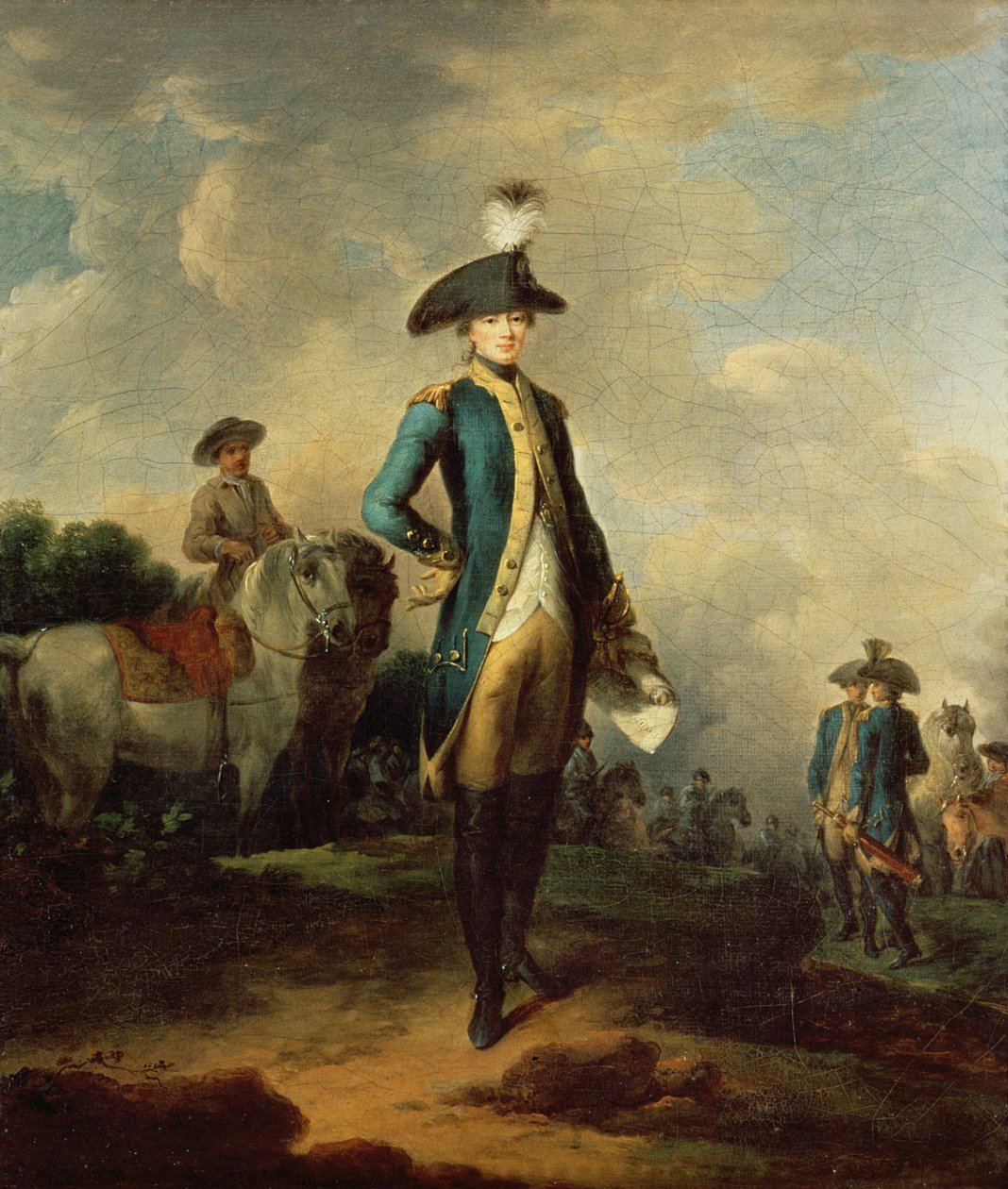 Marquis de La Fayette（1757-1834），c.1781-85 作者 弗朗切斯科·朱塞佩·卡萨诺瓦（Francesco Giuseppe Casanova）