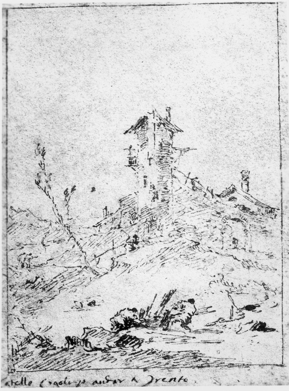 Castel Cogolo去特伦托 作者 弗朗切斯科·瓜迪（Francesco Guardi）
