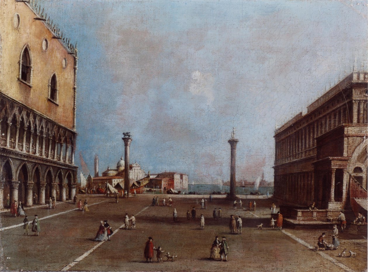 Piazzetta Verso L&39;Isola San Giorgio 作者 弗朗切斯科·瓜迪（Francesco Guardi）