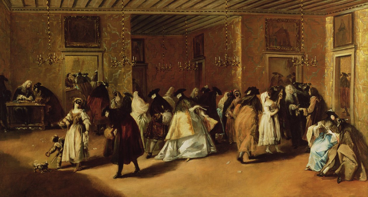 蒙面会议 作者 弗朗切斯科·瓜迪（Francesco Guardi）